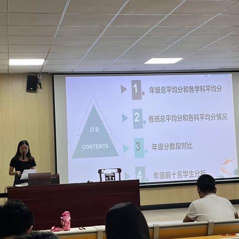 海南中学白沙学校高二年级第一次月考成绩分析会