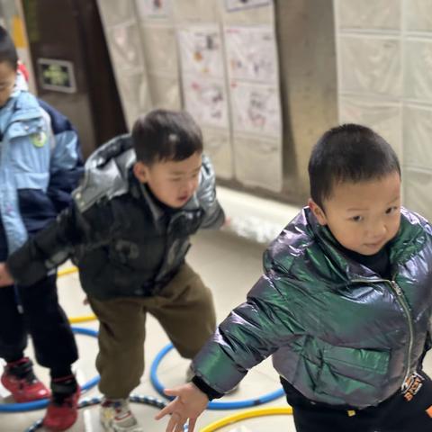 中二班幼儿园生活之体能循环运动小健将