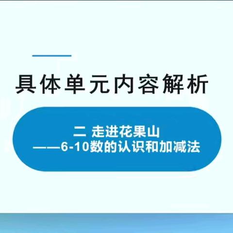 第二单元——专家报告： 于华静 《青岛版新教材一年级上册教材分析及教学建议》第二单元