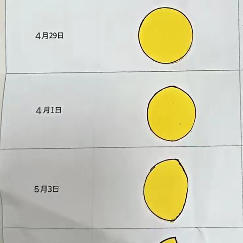 横峰一小二三班 邓书辰科学小实验十三《尽可能多地画出月亮的细节》