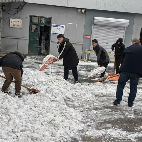 【双争进行时】贾庄镇开展“除雪破冰便民出行”志愿扫雪活动