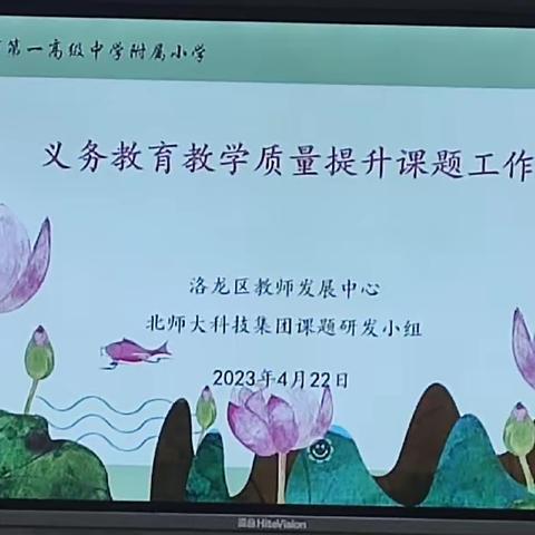 共创科学未来——洛龙区召开义务教育教学质量提升课题推进会