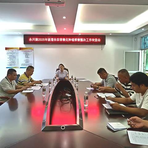 永兴镇召开2025年新增永农非粮化种植槟榔整改工作攻坚会
