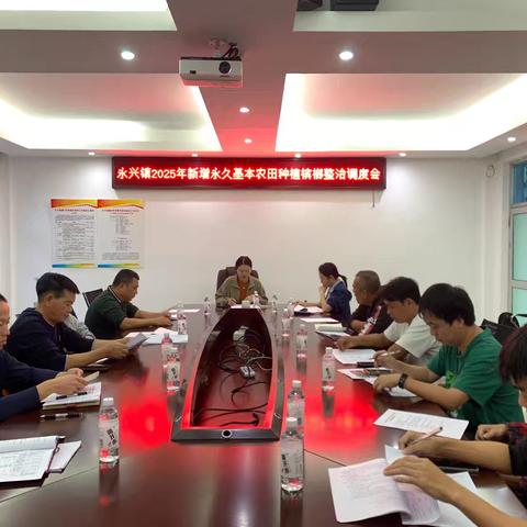 永兴镇召开2025年新增永久基本农田种植槟榔整治调度会