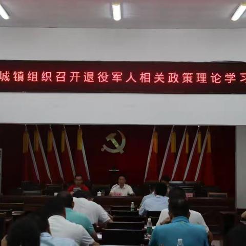 感城镇召开退役军人和双拥工作理论学习会