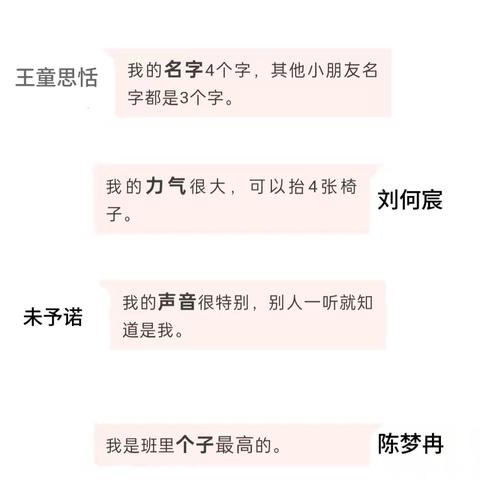 【课程故事】“特别的我”——中一班班本课程故事