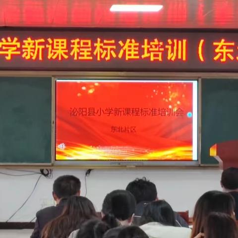 学习新课标  赋能新课堂 ——泌阳县小学数学新课标培训会（东北片区）