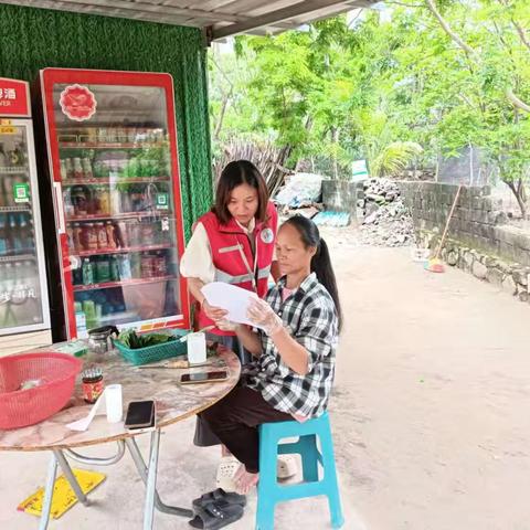 天安乡网格员入户开展信访宣传活动