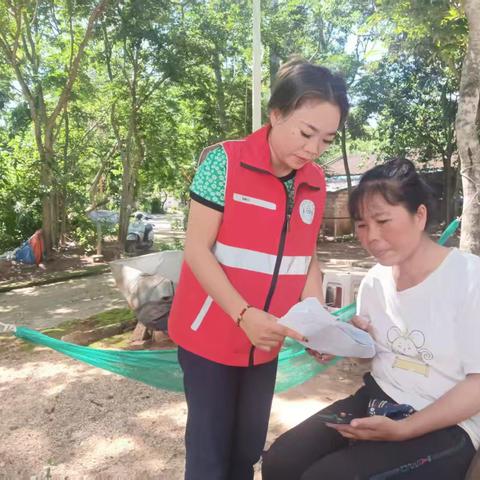 天安乡网格员开展反走私宣传活动