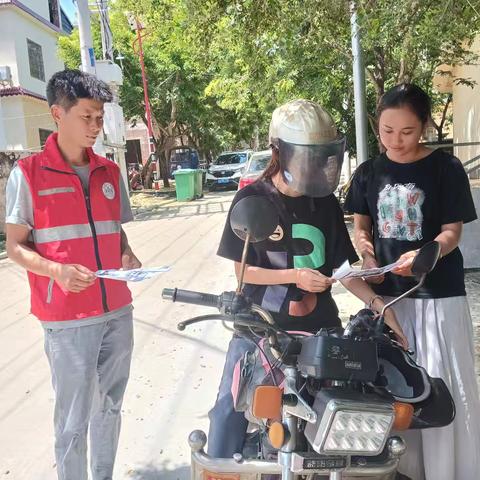 【护苗专项行动】天安乡网格员与村“两委”干部联合开展交通安全宣传活动