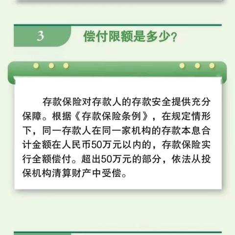 一图带您了解《存款保险条例》--存款保险六问六答