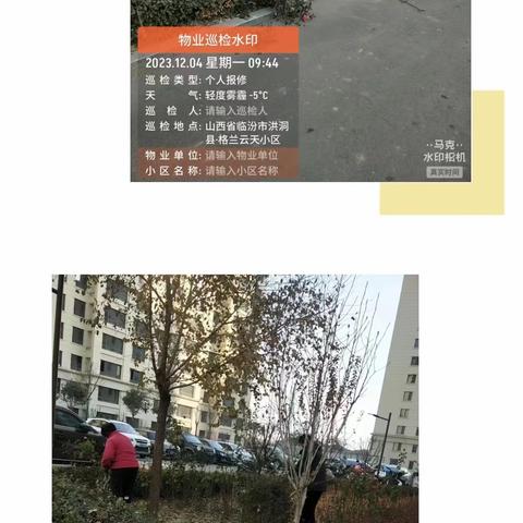 格兰云天小区扎实做好冬季绿化养护工作