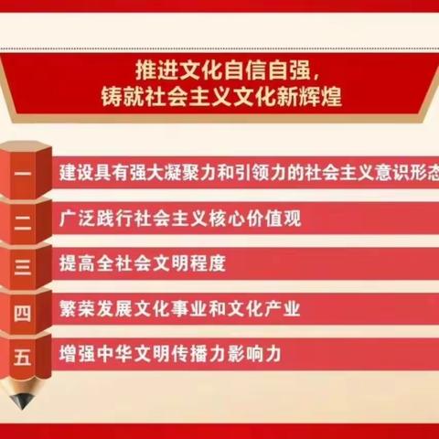 推进文化自信自强，铸就社会主义文化新辉煌 学习习近平文化思想之二