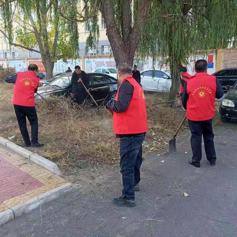 行动践初心 除草靓家园