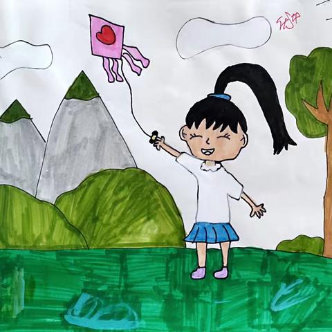“时间告诉我”主题画课堂作业留影 ＿＿＿新小学2202班