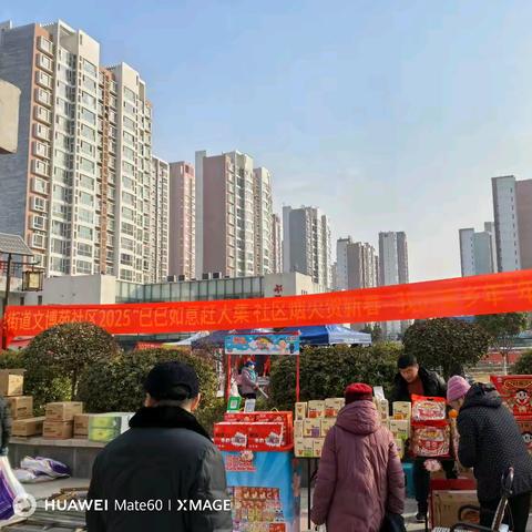 千泉街道文博苑社区组织开展2025“巳巳如意赶大集 社区烟火贺新春--我的家乡年”年货大集活动