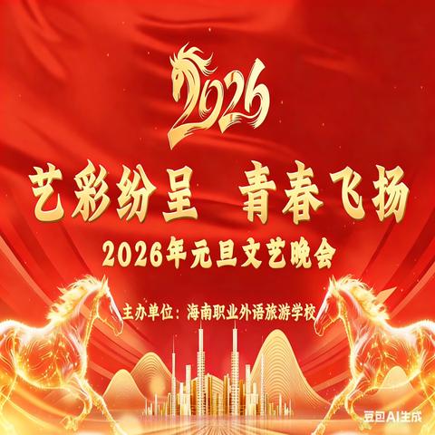 艺彩纷呈，青春飞扬 ‍——海南职业外语旅游学校 ‍2026年元旦文艺晚会