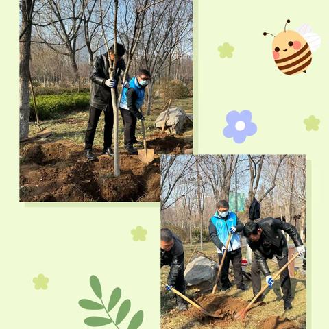 【文明实践·志行槐荫】“礼赞奉献，温暖泉城”——段店社区开展植树活动