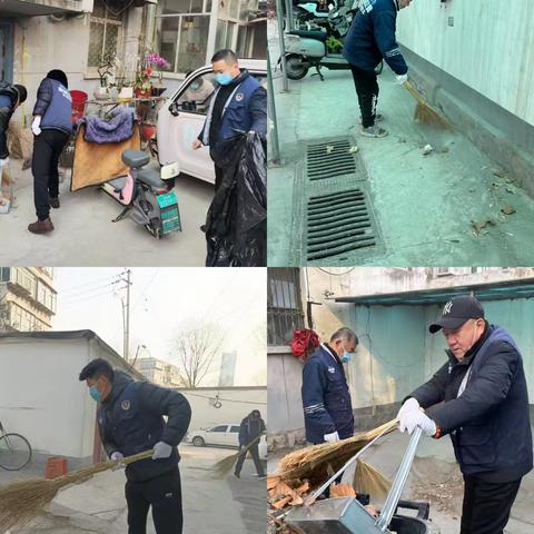 段店社区退役军人助力社区环境整治