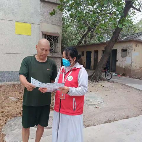滨海社区网格员开展防范电信网络诈骗宣传活动