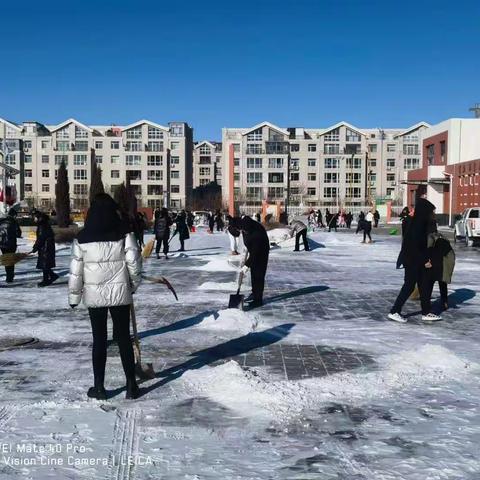 【菁菁南园】冬日暖人心，扫雪我先行