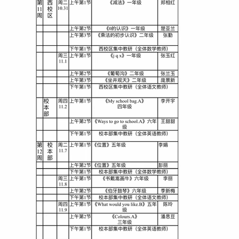 淮滨县第二小学2023-2024学年度精品课赛课活动