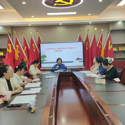 《小学高年级语文“主题式美育活动”策略研究》﻿中期汇报