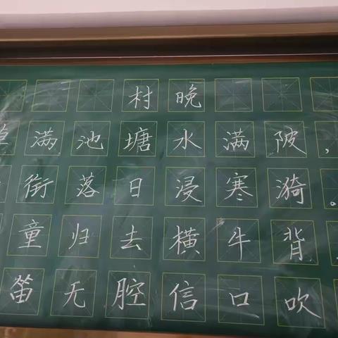 滨五语第14周粉笔字