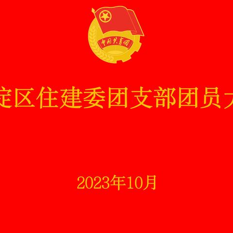 海淀区住建委团支部召开团员大会  组织开展专题学习