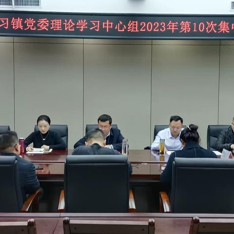 新习镇举行党委理论中心组2023年第10次集中学习