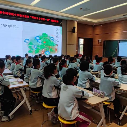 “语”中同行，“研”中成长——仓山区金港湾实验学校小学部语文教研组《爬山虎的脚》公开课暨闽师专师范生“小学第一课”活动纪实