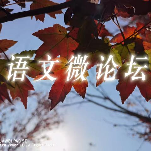 巧手摹山海   妙招著文章 ——实验中学语文微论坛活动小记