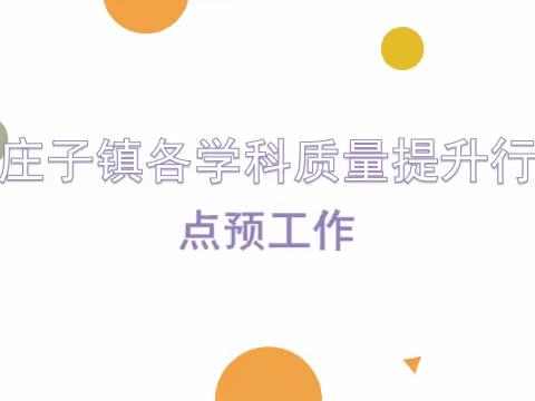 滕庄子镇各学科教学质量提升行动——“点预工作”第五周活动内容