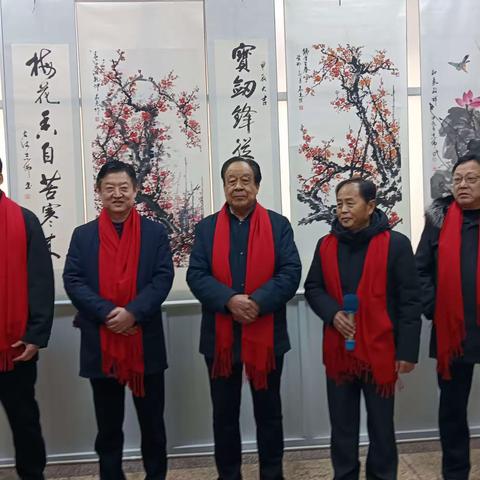 沛县老龄协会“踏雪寻梅迎新春画展”隆重开幕