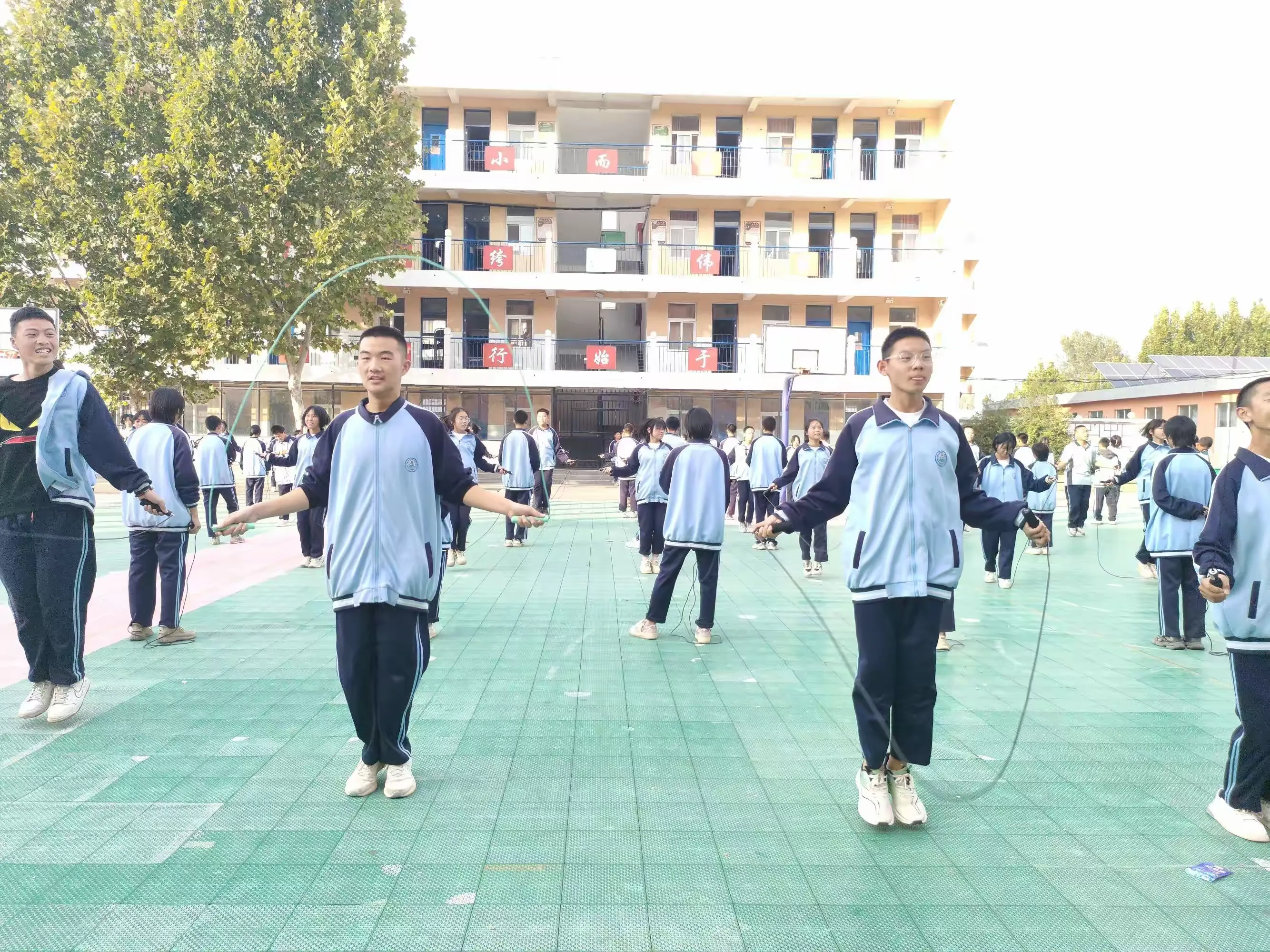 简篇-永和一中九年级学生——团体跳绳比赛