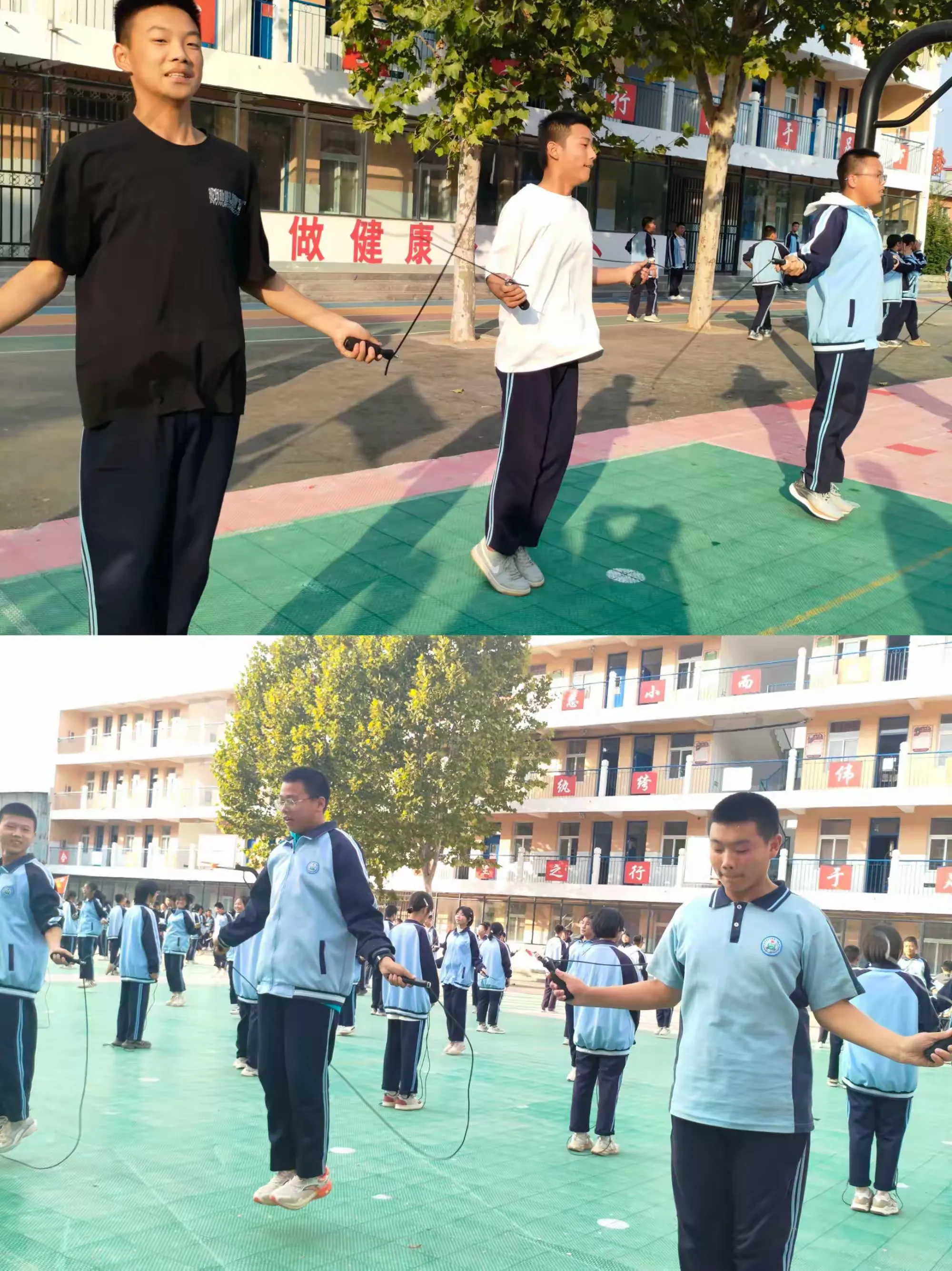 简篇-永和一中九年级学生——团体跳绳比赛