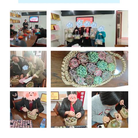 清流支行喜迎女神节开展“多肉DIY”活动