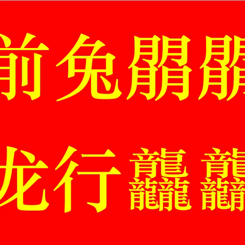 前兔朤朤lǎng 龙行龘龘dá 再见2023，你好2024