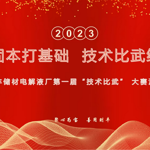 宝丰储材电解液厂第一届“技术比武” 大赛活动圆满成功