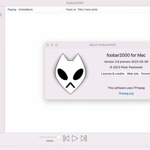 foobar2000 for mac(经典音乐播放器) v2.6.0永久激活破解版