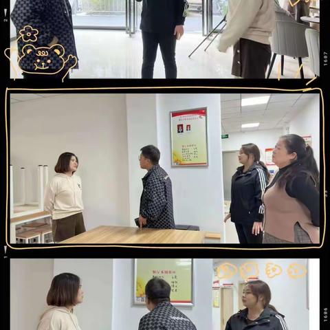 市、区民政局代表一行来斜口街道芷阳新苑社区督导检查居家养老服务工作