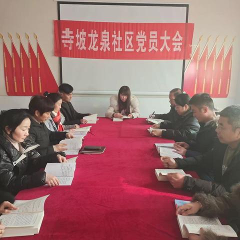 寺坡街道龙泉社区—联合共驻共建单位开展讲党课活动