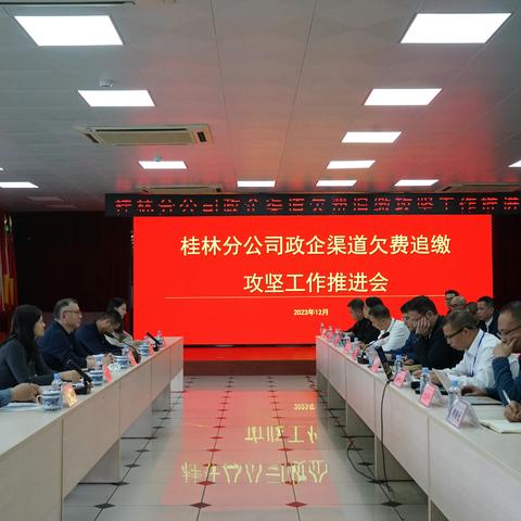 桂林分公司召开政企渠道欠费追缴攻坚工作推进会