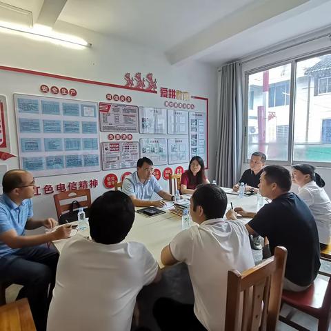 分公司党委书记、总经理杨劲武到龙胜分公司调研