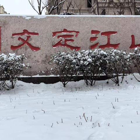 冬日暖人心，扫雪我先行