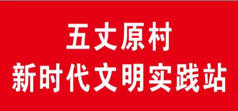 五丈原村新时代文明实践站开展“关爱老人 情暖夕阳”志愿服务活动