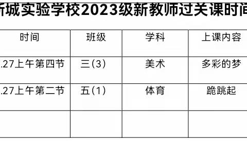 【新实  师训】春启新程，成长有影——徐州市新城实验学校2023级新教师过关课