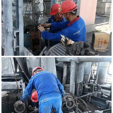 战酷暑 同心协力 保生产