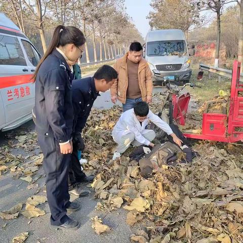 小宋镇，道路交通事故，网格员暖心救助