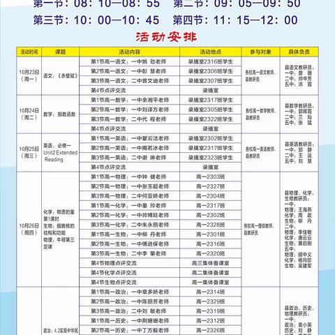 “同”心聚力研课堂  “异”彩纷呈探构思——记2023年汉寿一中高一历史开放月活动